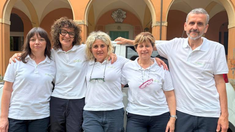 I cinque infermieri e infermiere del nuovo servizio di comunità dell’Ausl