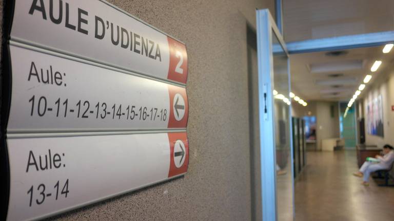 I corridoi del tribunale di Ravenna