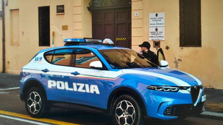 Intervento della polizia di Stato