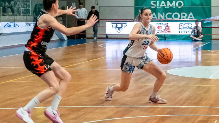 Martina Guzzoni in azione: la E-Work vuole allungare la serie finale alla decisiva garatre foto MMPH