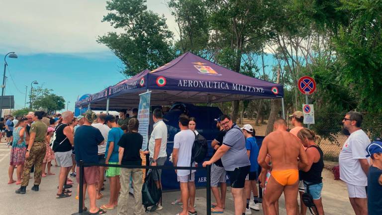 Lo spettacolo delle Frecce tricolori nel cielo di Bellaria FOTOGALLERY