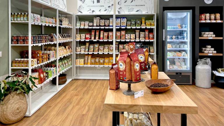 L’interno del negozio come si presentava in occasione dell’inaugurazione nel 2021