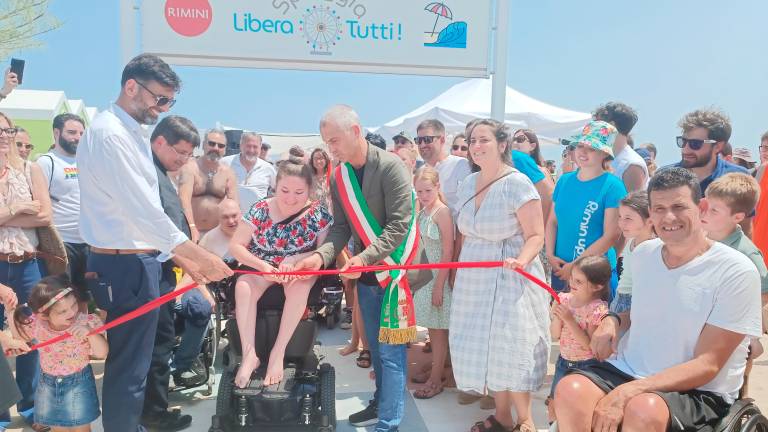Rimini, la spiaggia inclusiva colleziona 5.500 presenze GALLERY