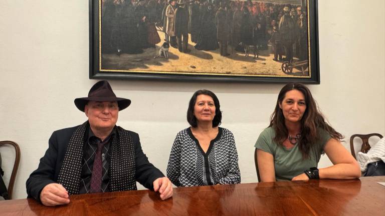 Da sinistra Massimo Merendi, Alessandra Ascari Raccagni e Benedetta Caselli