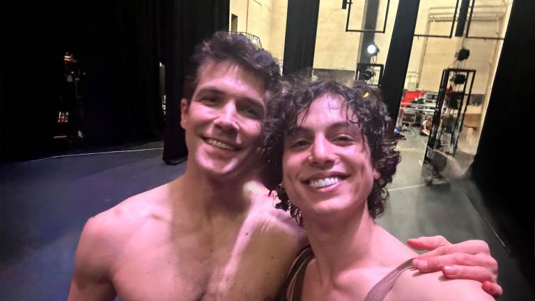 Nicola Barbarossa con Roberto Bolle