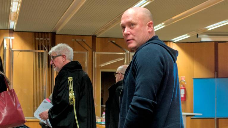 Mauro Guerra il giorno della condanna in primo grado