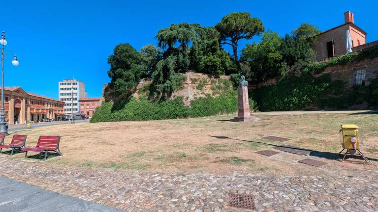 L’area antistante la Rocca di Lugo