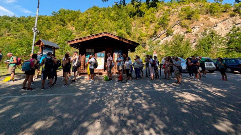 Turisti all’Idromuseo di Ridracoli