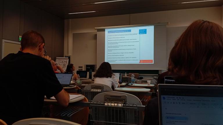 Uno dei laboratori che si sono tenuti al Campus di Forlì