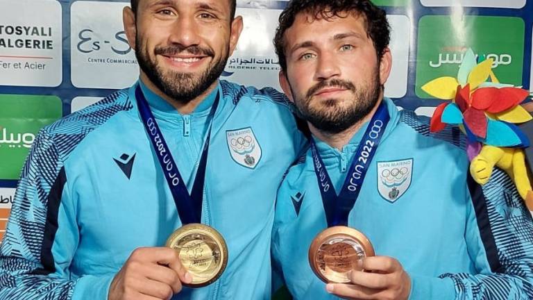 Lotta, i fratelli Amine portano due medaglie a San Marino ai Giochi del Mediterraneo