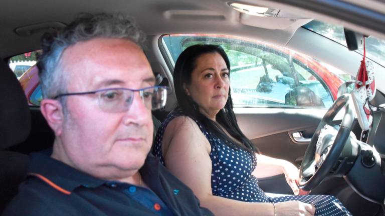 Manuela Bianchi con il marito Giuliano, figlio di Pierina Paganelli