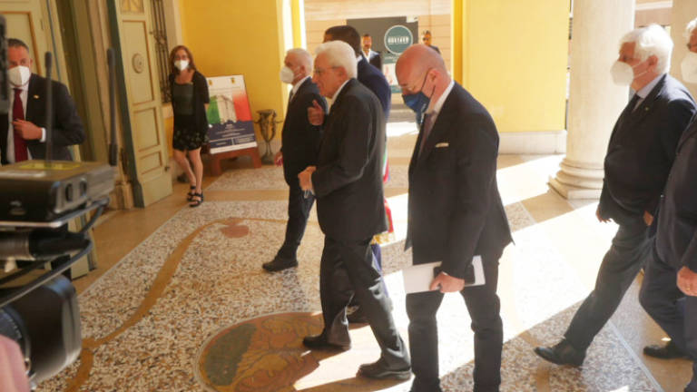 Il Presidente della Repubblica Sergio Mattarella è arrivato a Ravenna