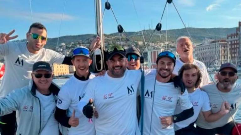 L’equipaggio di Lo Re, protagonista a Trieste