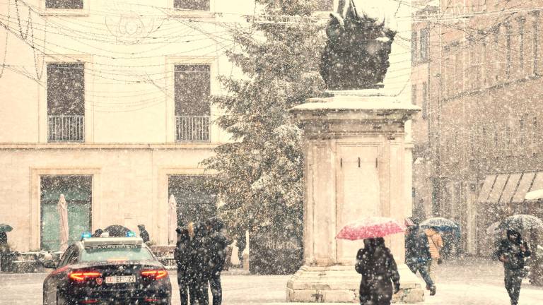 Rimini sotto la neve, la spiaggia è un parco giochi FOTOGALLERY Migliorini