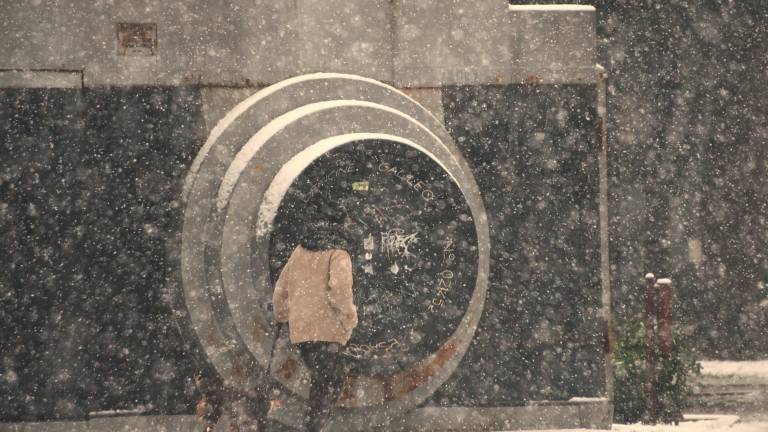 Rimini sotto la neve, la spiaggia è un parco giochi FOTOGALLERY Migliorini