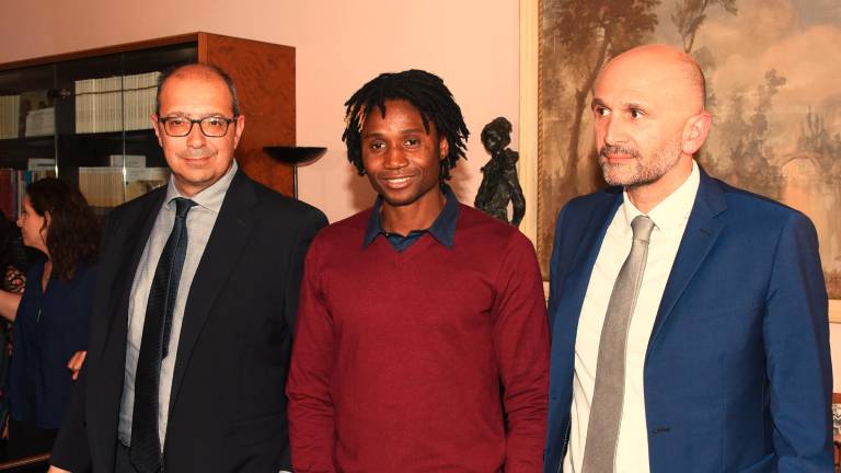Dassilva con i suoi legali dopo la scarcerazione FOTO D’ARCHIVIO