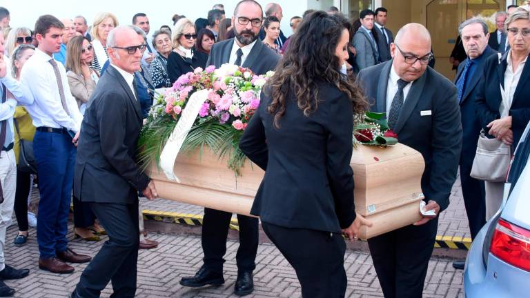 Il funerale di Pierina Paganelli
