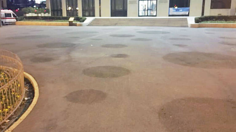 Caos bolle colorate a Riccione, la protesta: «Sono rimaste le sagome»