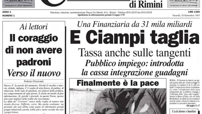 30 anni di Corriere Romagna La corsa contro il tempo per uscire. Che orgoglio quel primo numero