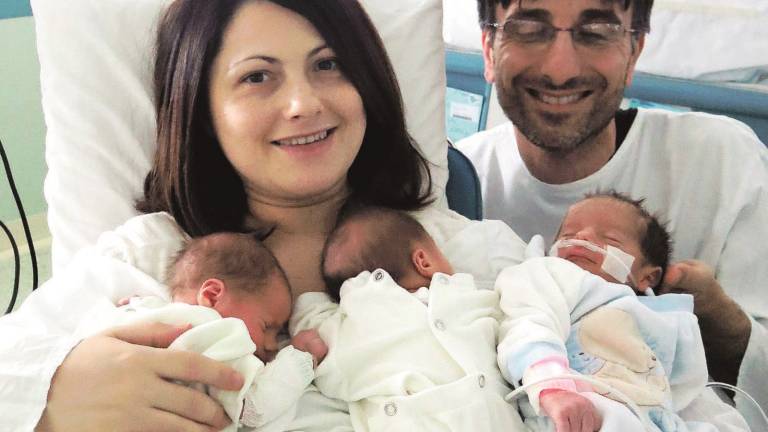Nati tre gemelli all'ospedale di Rimini