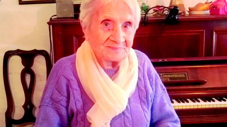 Morta a 107 anni la pianista di via Mura Porta Fiume