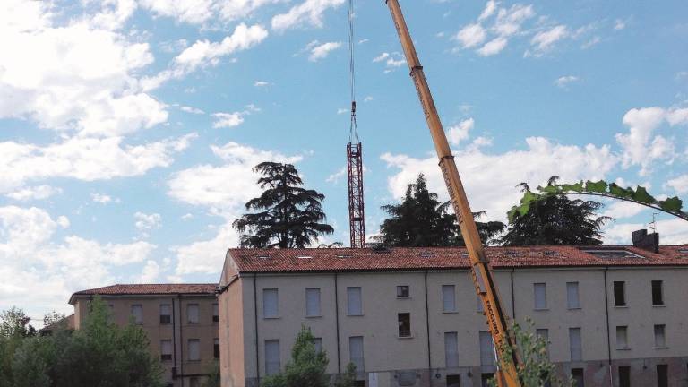 Giornata di lavoro al cantiere del Sacro Cuore