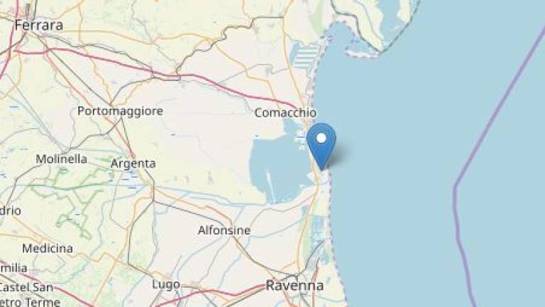 Ravenna, scossa di terremoto, epicentro nei pressi di Comacchio