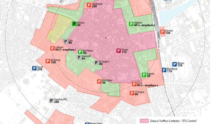 Il piano dei parcheggi previsto nel Pums Comunale