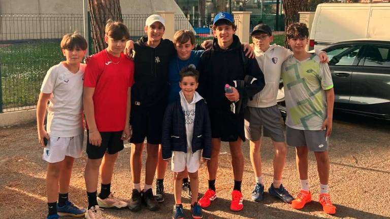 Riccione. Kimi Antonelli al Tennis Club