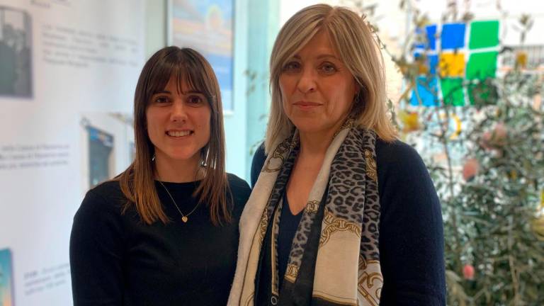 La direttrice della filiale di Russi Rita Gioacchini con la collega Lucia Princiotta