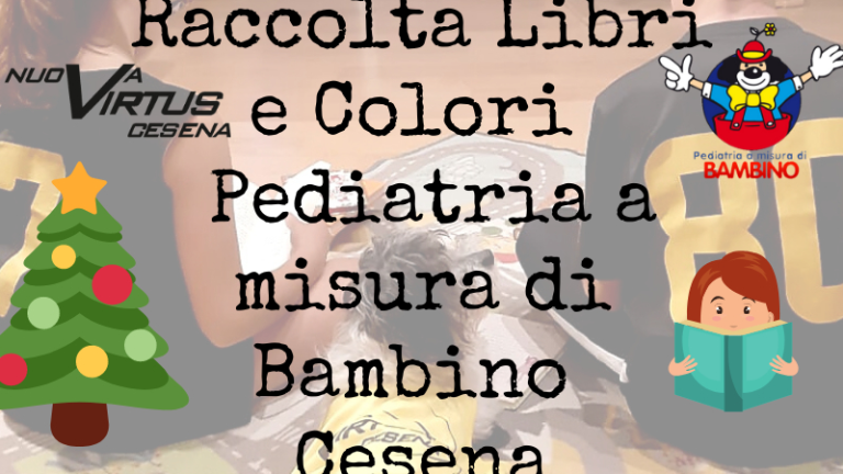 Cesena, dalla Nuova Virtus libri e giochi a Natale per Pediatria