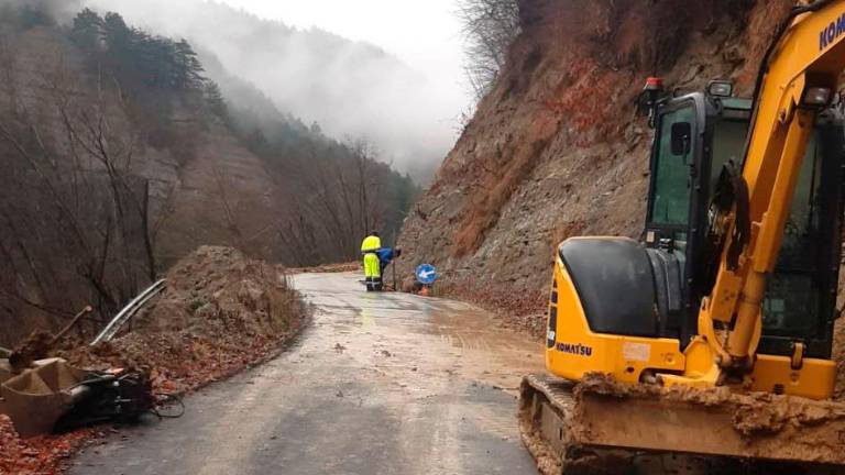 Tredozio, la frana di Monte Faggeto, la Provincia: “La Sp 86 è una strada fragile e ha bisogno di importanti interventi”