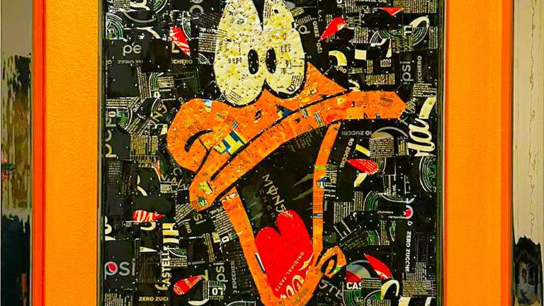 L’opera “Duffy Duck Reloaded”