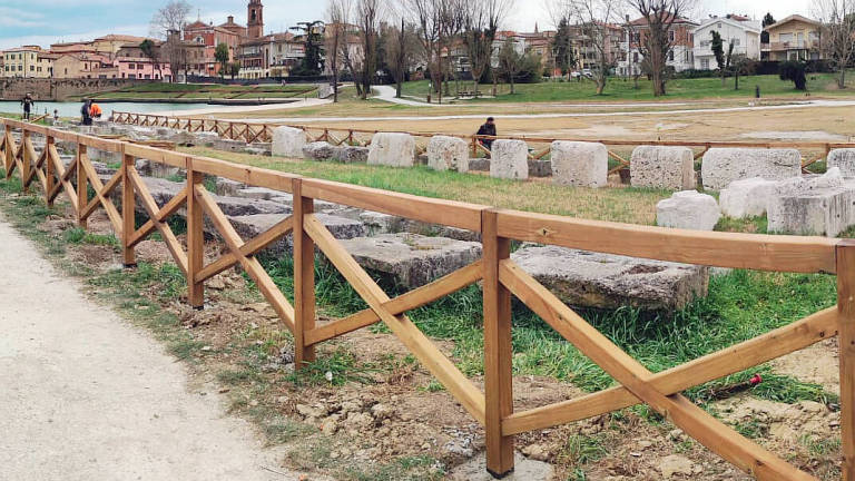 Nuova protezione e sorveglianza per i reperti al parco di Rimini