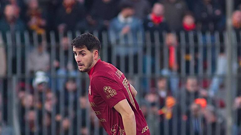 Il centrocampista giallorosso Lorenzo Lonardi (foto Massimo Fiorentini)