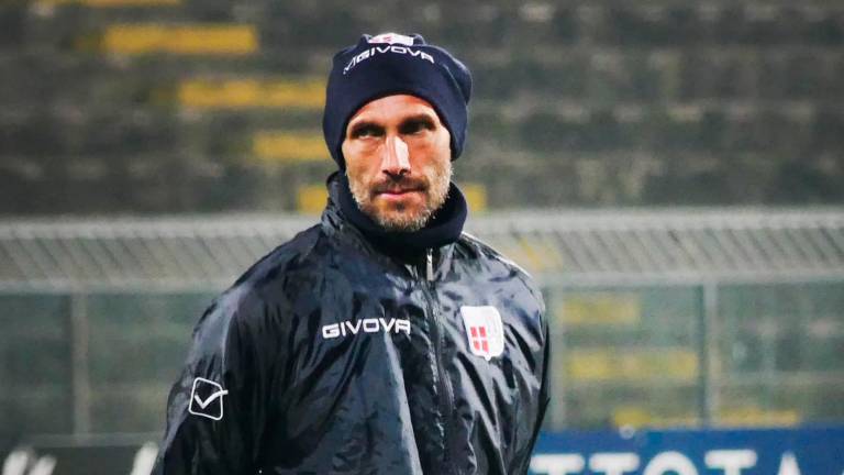 Emanuele Troise, tecnico del Rimini (foto Morosetti)