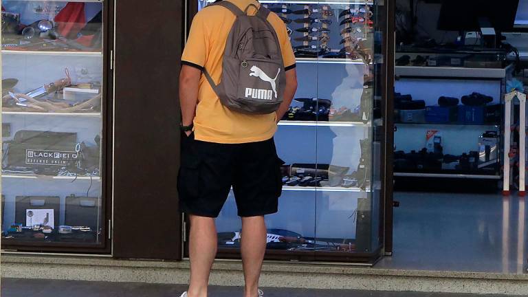 Un negozio che vende coltelli a San Marino