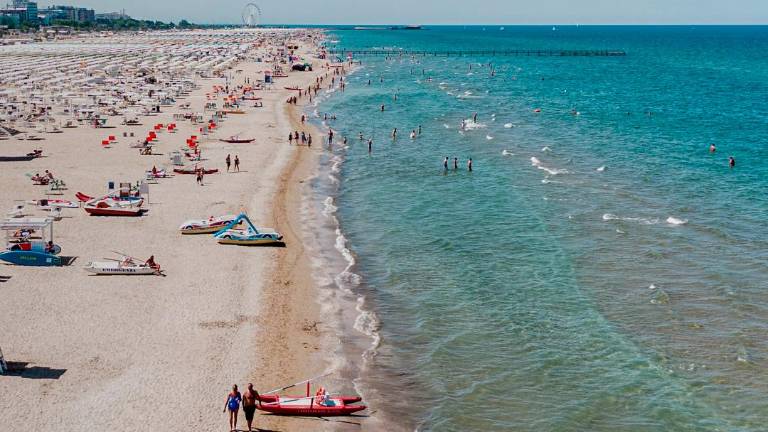 La spiaggia di Rimini