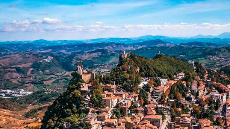 Veduta aerea di San Marino