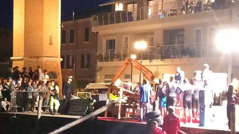 La scena subito dopo l’incidente del palo
