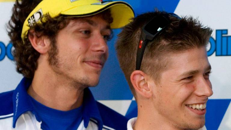 Rossi e Stoner in una foto di qualche anno fa