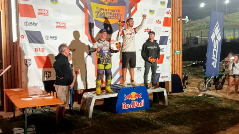 Mattia Lolli, Kevin Raggi e Andrea Dovizioso sul podio della Mx1 expert