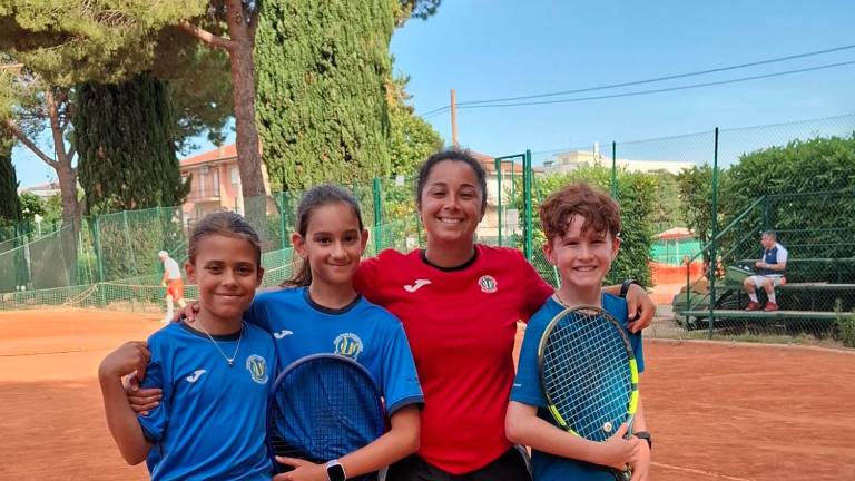 La squadra Under 10 mista del Ct Casalboni con la maestra Camilla Fabbri