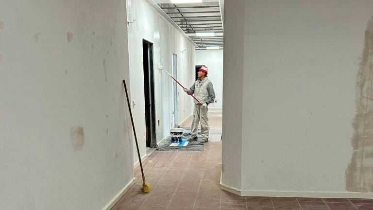 I lavori alla scuola elementare di Sala