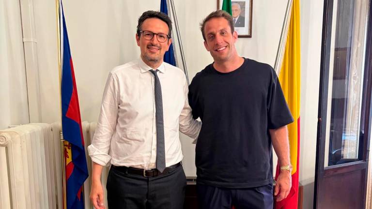 Il sindaco Barattoni con il presidente Cipriani