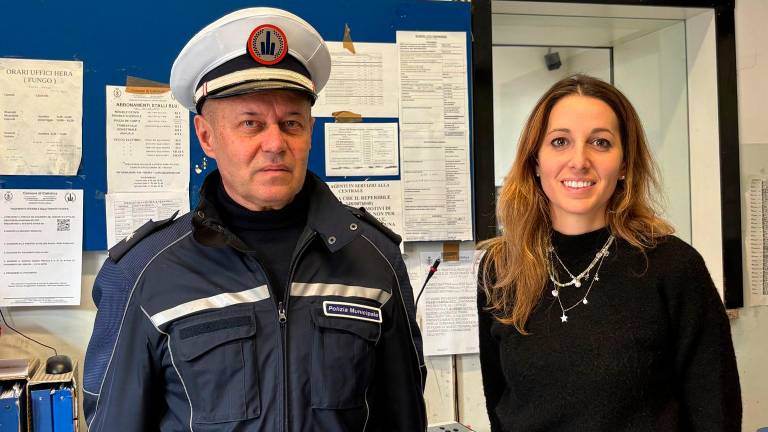 L’assessora Gabellini e il comandante Gasparotto