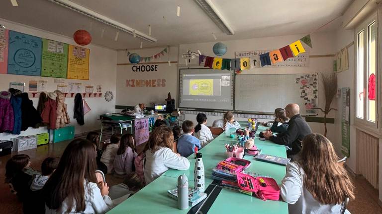 La foto della lezione di oggi alla Tavelli