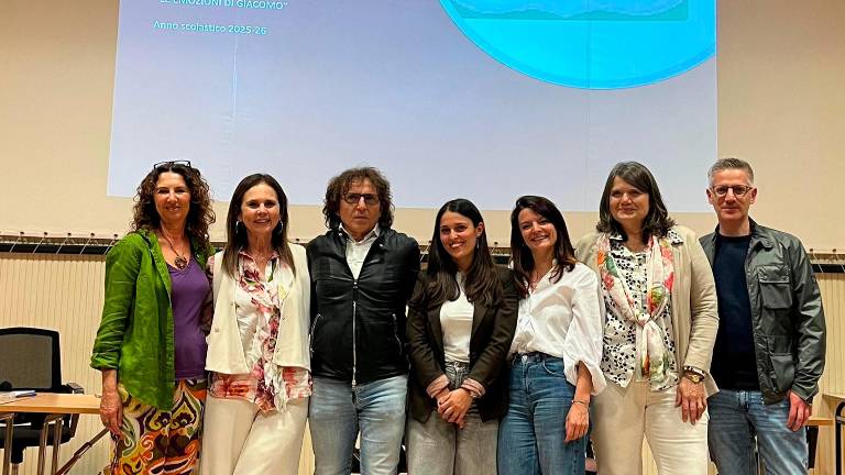 I protagonisti del progetto “Sento quindi sono” realizzato al liceo classico di Lugo