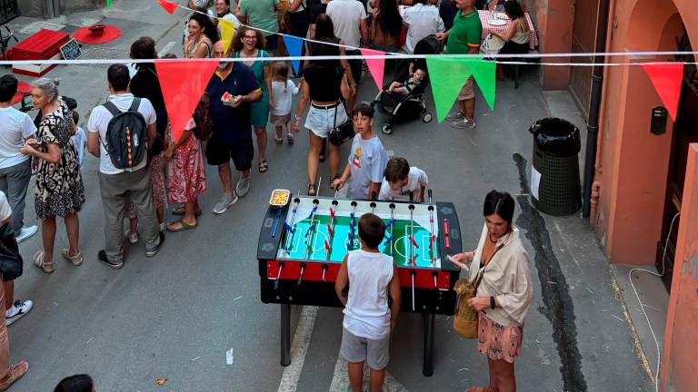 Un momento della festa