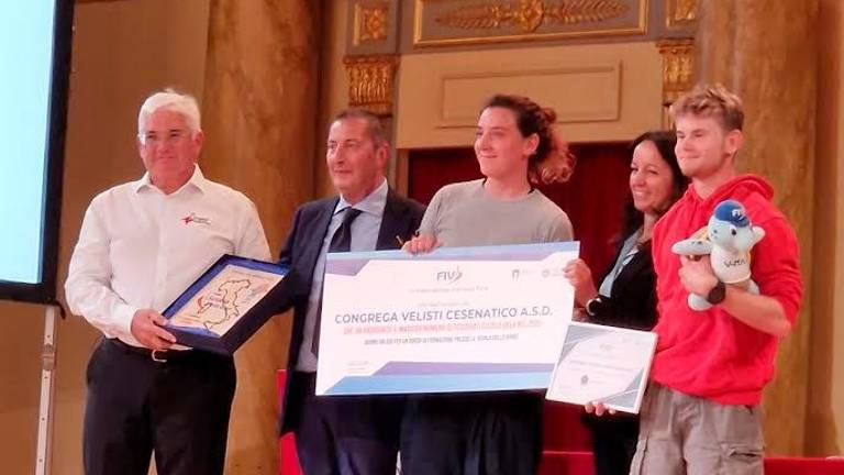 La premiazione alla “Barcolana”